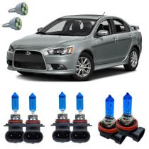 Kit Lampadas Super Branca 8500k Lancer 2007 A 2015 + Led T10