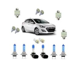 Kit Lampadas Super Branca E Led's Hyundai I30 2013 Á 2016