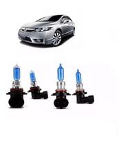 Kit Lampadas Super Branca Farol Alto E Baixo Honda New Civic - Techone