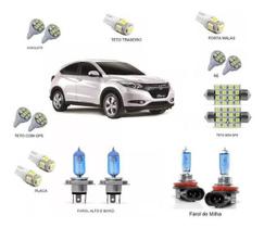 Kit Lâmpadas Super Branca Farol/Milha + Led'S Hrv 2015 2016