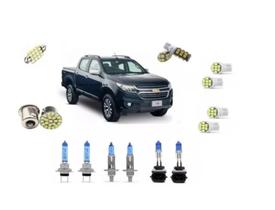 Kit Lâmpadas Super Branca Farol/milha + Led's S10 2017/2019. Kit Lâmpadas Super Branca Farol/milha + Led's S10 2017/2019.