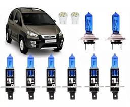 Kit Lampadas Super Branca Fiat Idea Adventure 2005 Até 2011