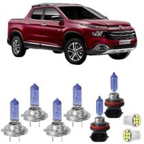 Kit lâmpadas super branca fiat toro 2017 2018 2019 2020