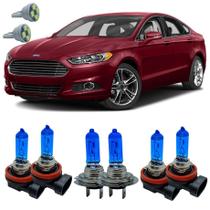 Kit Lampadas Super Branca Ford Fusion 2006 A 2016 + Led T10