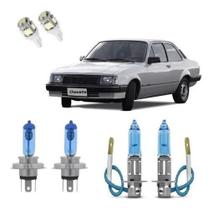 Kit Lampadas Super Branca H4 H3 + Led T10 Chevette 1973/1993 Kit Lampadas Super Branca H4 H3 + Led T10 Chevette 1973/1993