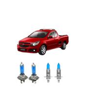 Kit Lâmpadas Super Branca H7 H1 Farol Alto Baixo Montana Kit Lâmpadas Super Branca H7 H1 Farol Alto Baixo Montana