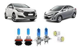 Kit Lampadas Super Branca Hyundai Hb20 H20s Hb20x Todos +Led