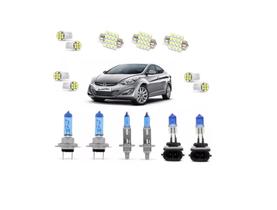 Kit Lâmpadas Super Branca + Led Elantra 2011 2012 2013