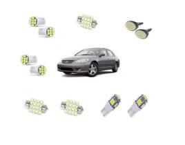 Kit Lâmpadas Super Branca Led Honda Civic 2004 2005 2006