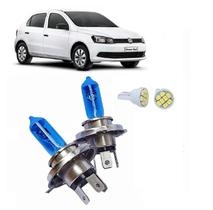 Kit Lampadas Super Brancas Gol g5 Foco Simples Efeito Xenon