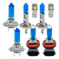 Kit Lâmpadas Super Brancas H1 H7 T - Peugeot 207 2007 A 2014