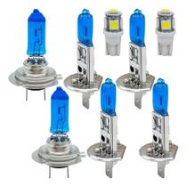 Kit Lâmpadas Super Brancas H1 H7 T10 + - Blazer 2001 A 2011