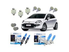 Kit Lâmpadas Super Brancas Punto 2008 2009 2010 2011 Techone Kit Lâmpadas Super Brancas Punto 2008 2009 2010 2011 Techone