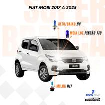 Kit Lâmpadas Super Brancas TechOne Fiat Mobi 2017 a 2025 com Brinde Kit Lâmpadas Super Brancas TechOne Fiat Mobi 2017 a 2025 com Brinde