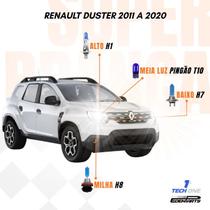 Kit Lâmpadas Super Brancas TechOne Renault Duster 2011 a 2020 com Brinde