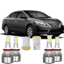 Kit Lampadas Super Led Alta Baixa Nissan Sentra 6000k 14/19