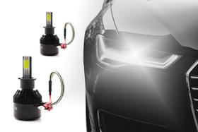 Kit Lâmpadas Super Led CODE H3 8000k Branca 7800 Lúmens