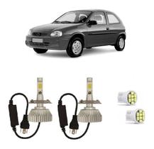 Kit Lâmpadas Super Led Farol Alto Baixo Corsa 1994 à 2001 Kit Lâmpadas Super Led Farol Alto Baixo Corsa 1994 à 2001