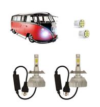 Kit Lâmpadas Super Led Farol Alto Baixo VW Kombi 1976 à 2014 Kit Lâmpadas Super Led Farol Alto Baixo VW Kombi 1976 à 2014