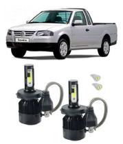 Kit Lampadas Super Led Farol Alto E Baixo Saveiro G4