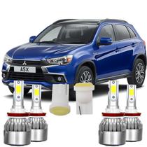 Kit Lampadas Super Led Farol Baixo Milha Asx 6000k + Led T10