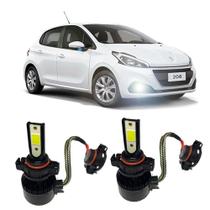 Kit Lâmpadas Super Led Farol Milha Peugeot 208-08 H16 6000K