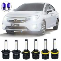 Kit Lampadas Super Led Farol S14 HB3 H7 H11 Honda City 21 22 23 Completo Kit Lampadas Super Led Farol S14 HB3 H7 H11 Honda City 21 22 23 Completo