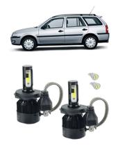 Kit Lampadas Super Led Farol Vw Parati G3 Foco Simples