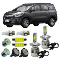 Kit Lâmpadas Super Led GM Spin Farol Alto Baixo + Leds Kit Lâmpadas Super Led GM Spin Farol Alto Baixo + Leds