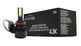 Kit lampadas super led h11 code techone 4300k