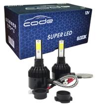 Kit lampadas super led h3 code techone 8000k