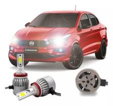 Kit Lâmpadas Super Led H7 Farol Milha Fiat Cronos 2020 2021