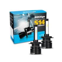 Kit Lâmpadas Super LED H7 S14 Nano 6000k Headlight 35w