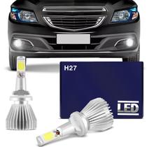 Kit Lâmpadas Super LED Headlight Chevrolet Onix 12 13 14 15 Farol de Milha H27 6000K Efeito Xênon