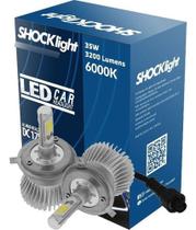 Kit Lâmpadas Super Led Headlight H4 6000k 12v 35w Com Reator