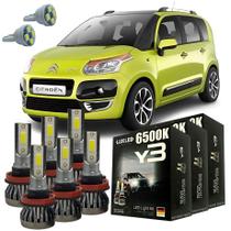 Kit Lâmpadas Super Led Y3 Citroën C3 Picasso 2009 A 2016 Kit Lâmpadas Super Led Y3 Citroën C3 Picasso 2009 A 2016