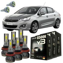 Kit Lâmpadas Super Led Y3 Citroën C4 Lounge 2013 Em Diante