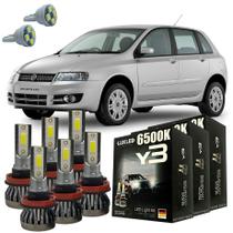 Kit Lâmpadas Super Led Y3 Fiat Stilo Todos + Pingo T10