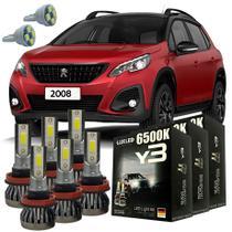 Kit Lâmpadas Super Led Y3 Peugeot 2008 2015/2016 + T10 Kit Lâmpadas Super Led Y3 Peugeot 2008 2015/2016 + T10