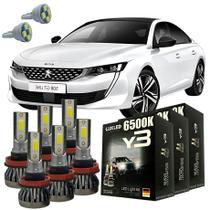 Kit Lâmpadas Super Led Y3 Peugeot 508 Todos + Pingo T10