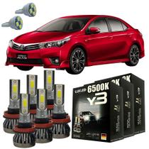 Kit Lâmpadas Super Led Y3 Toyota Corolla 2018 Em Diante T10