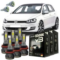 Kit Lâmpadas Super Led Y3 VW Golf 2008 A 2018 + Pingo T10