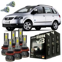 Kit Lâmpadas Super Led Y3 VW SpaceFox 2010 A 2016 + T10