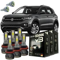 Kit Lâmpadas Super Led Y3 VW T-Cross 2019 Em Diante + T10