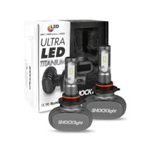 Kit Lâmpadas Ultra LED HB3 Titanium 6000k Lumens 50w 12v