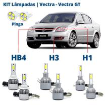 Kit Lâmpadas Vectra GT 2006 2007 2008 Super Led C6 6000k 7200 Lumens Branca Kit Lâmpadas Vectra GT 2006 2007 2008 Super Led C6 6000k 7200 Lumens Branca