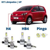 Kit Lâmpadas Volkswagen Up 2014 2015 Super Led C6 6000k 7200 Lumens Branca Kit Lâmpadas Volkswagen Up 2014 2015 Super Led C6 6000k 7200 Lumens Branca