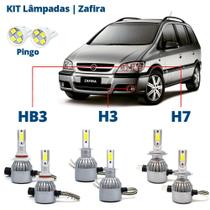 Kit Lâmpadas Zafira Todos os Anos Super Led C6 6000k 7200 Lumens Branca Kit Lâmpadas Zafira Todos os Anos Super Led C6 6000k 7200 Lumens Branca