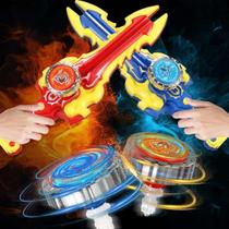 Kit Lançador Beyblade Espada Peão Turbo Giro Super Rápido