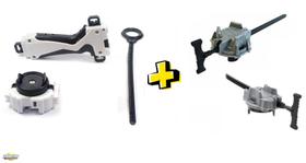 Kit Lançador Grip + Lançador Direita/Esquerda Beyblade Burst - Extreme Gyro